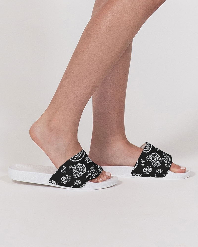 BLACK BANDANA Women's Slide Sandal